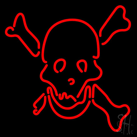 Skull Bones Neon Sign 24