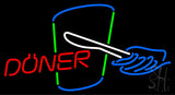 Doner With Logo Neon Sign 20" Tall x 37" Wide x 3" Deep