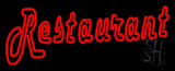 Red Double Stroke Restaurant Neon Sign 13" Tall x 32" Wide x 3" Deep