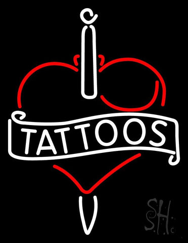 Tattoos Inside Heart Neon Sign 24