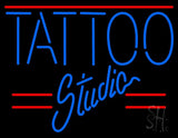 Tattoo Studio Neon Sign 24" Tall x 31" Wide x 3" Deep
