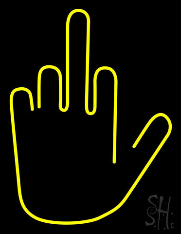 Middle Finger Fuck You Neon Flex Sign 31