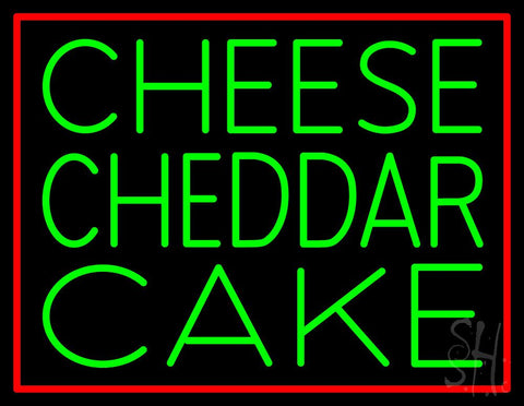 Cheese Cheddar Cake Neon Sign 24 