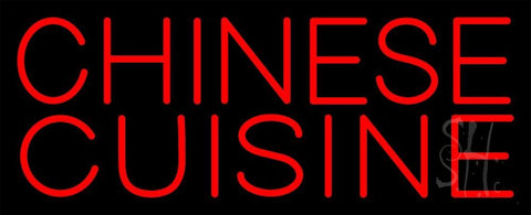 Red Chinese Cuisine Neon Sign 13