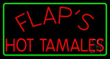 Flaps Hot Tamales Neon Sign 20" Tall x 37" Wide x 3" Deep