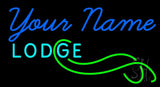 Custom Block Lodge Neon Sign 20" Tall x 37" Wide x 3" Deep