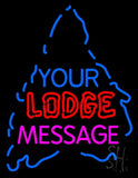 Custom Double Stroke Lodge Neon Sign 24" Tall x 31" Wide x 3" Deep