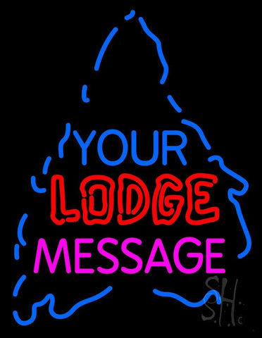 Custom Double Stroke Lodge Neon Sign 24