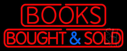 Red Books Bought And Sold Neon Sign 13