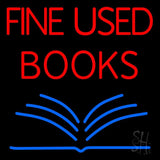 Red Fine Used Books Neon Sign 24" Tall x 24" Wide x 3" Deep