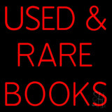 Used And Rare Books Neon Sign 24" Tall x 24" Wide x 3" Deep