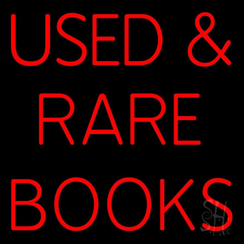 Used And Rare Books Neon Sign 24