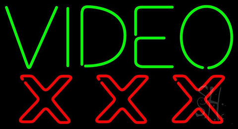 Video Triple X Neon Sign 20