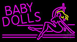 Baby Dolls Girls Strip Club Neon Sign 20" Tall x 37" Wide x 3" Deep