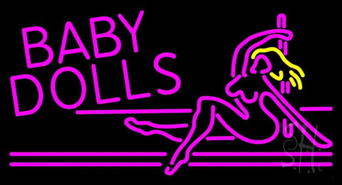 Baby Dolls Girls Strip Club Neon Sign 20
