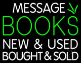 Custom Books New And Used Bought And Sold Neon Sign 24" Tall x 31" Wide x 3" Deep