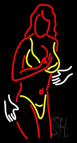 Strip Girl In Bikini Neon Sign 37