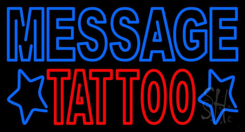 Custom Double Stroke Tattoo Neon Sign 20