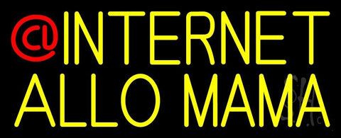 Custom Internet Allo Mama With Logo Neon Sign 13