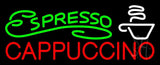 Espresso Cappuccino Neon Sign 13" Tall x 32" Wide x 3" Deep