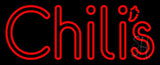 Double Stroke Red Chilis Neon Sign 13" Tall x 32" Wide x 3" Deep