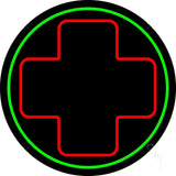 Hospital Plus Logo 2 Neon Sign 26" Tall x 26" Wide x 3" Deep