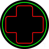 Hospital Plus Logo 2 Neon Sign 26" Tall x 26" Wide x 3" Deep
