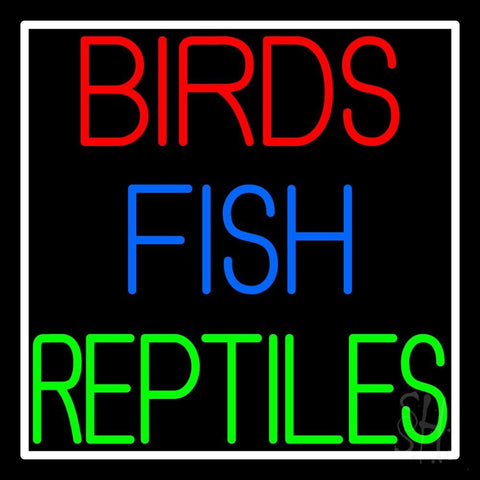 Birds Fish Reptiles Neon Sign 24