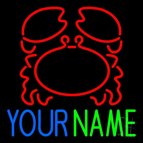 Custom Crab Name Neon Sign 24