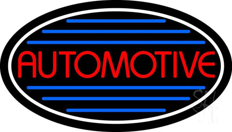 Automotive With Blue Lines Neon Sign 17