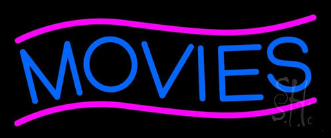 Blue Movies Neon Sign 10