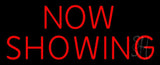 Now Showing Neon Sign 13" Tall x 32" Wide x 3" Deep