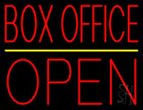 Red Box Office Open Neon Sign 24" Tall x 31" Wide x 3" Deep