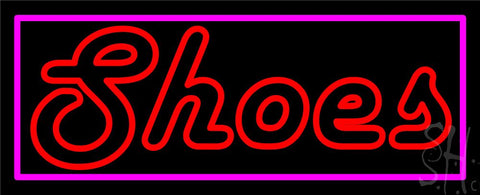 Double Stroke Shoes with Border Neon Sign 13