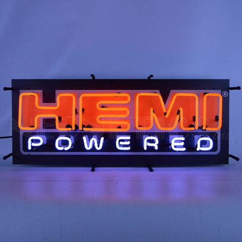 Hemi Powered Neon Sign With Backing 14