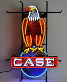 Case Eagle International Harvester Neon Sign 26" Tall x 18" Wide x 4" Deep